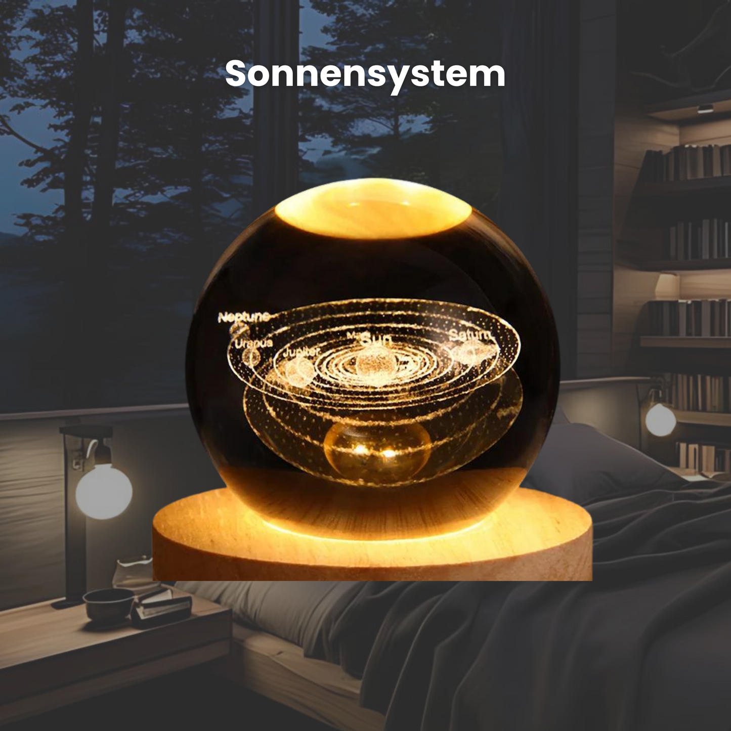 Planet Ball - Tischlampe im Universum Design