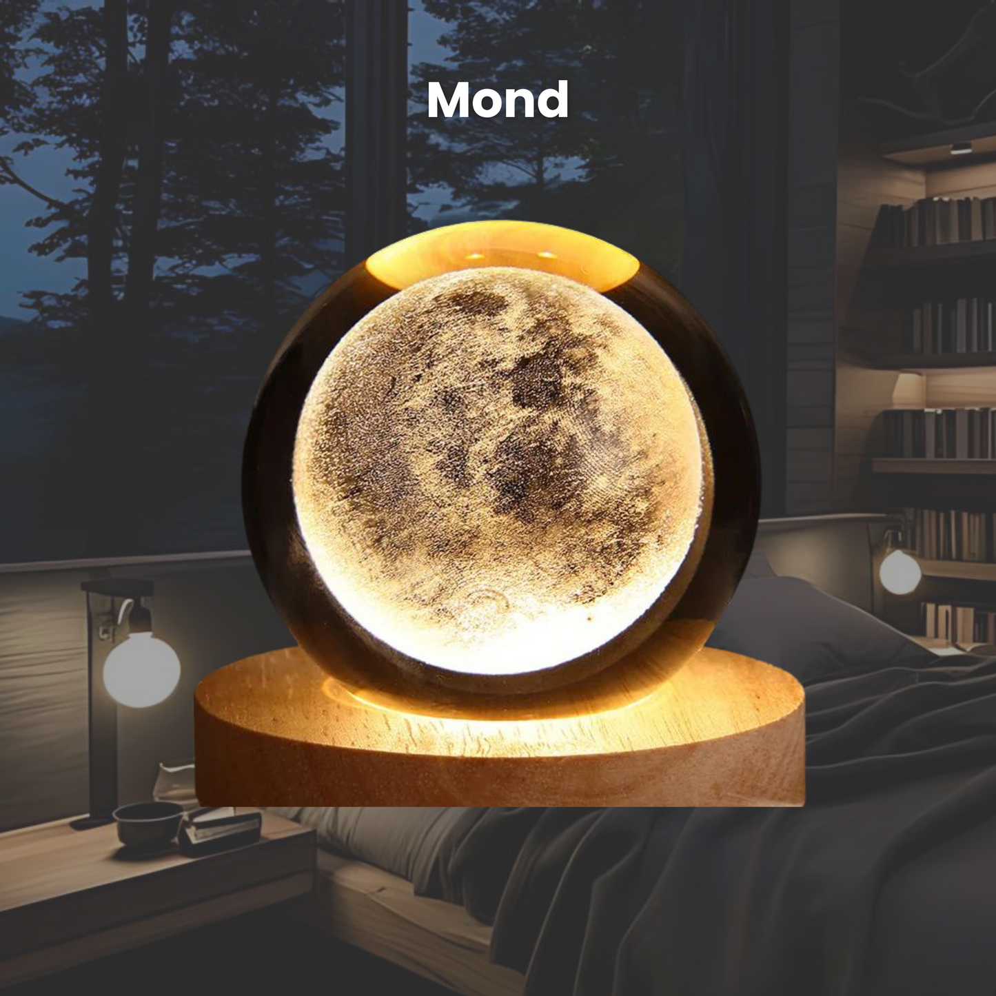 Planet Ball - Tischlampe im Universum Design