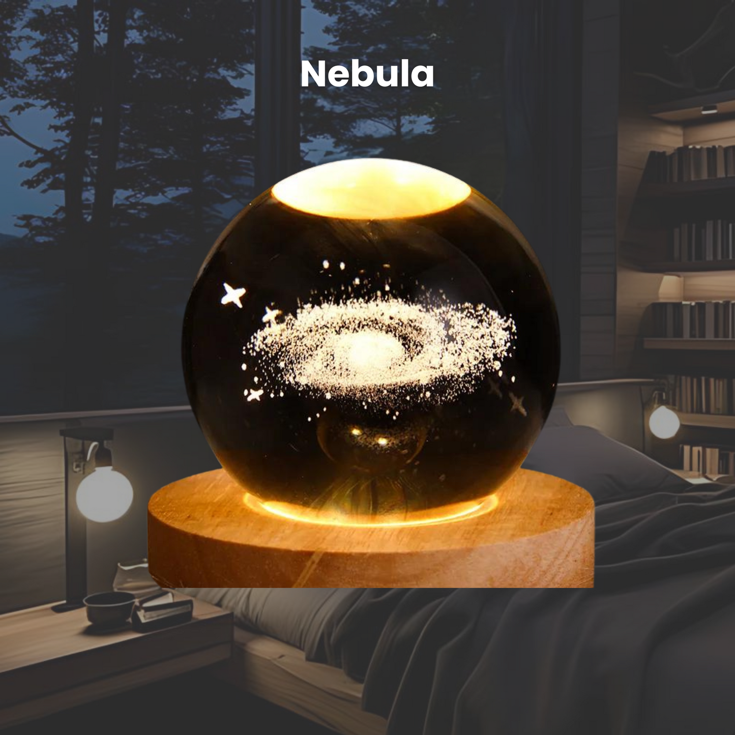 Planet Ball - Tischlampe im Universum Design